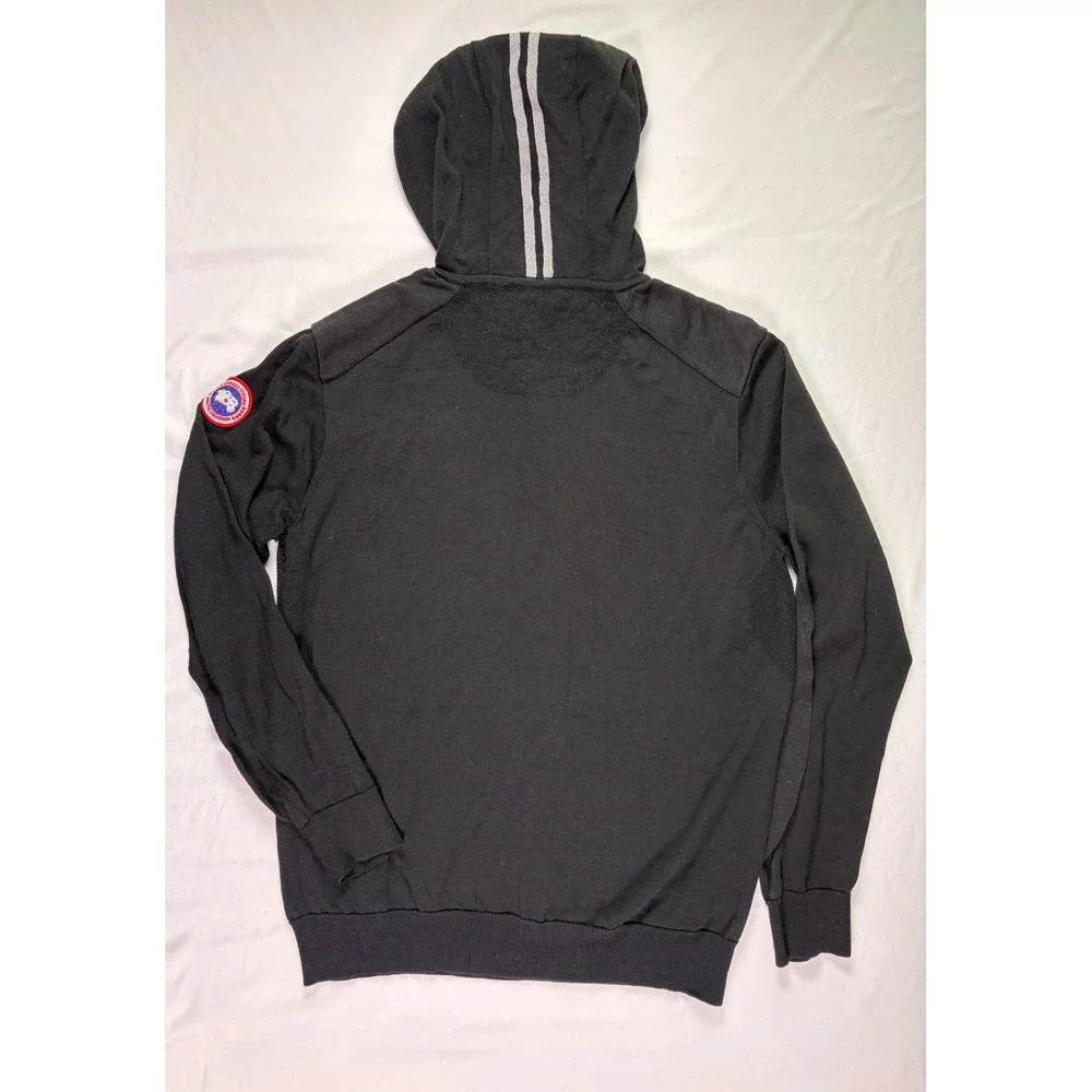 Canada Goose Amherst Wool Hoodie Mens L Patch Logo Knit Thrashed Streetwear Gorp - Picture 7 of 8